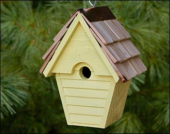 Cypress Hanging Wren Birdhouse