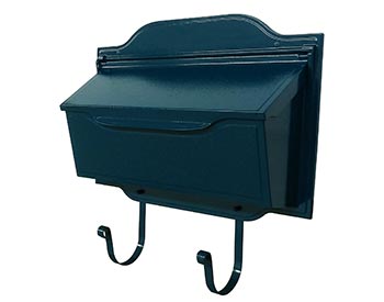 Aluminum Asbury Horizontal Wall Mount Mailbox