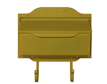 Aluminum Asbury Horizontal Wall Mount Mailbox