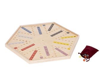 Maple 4-Way Checker Board and Aggravation Board