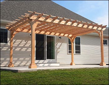 Red Cedar Free Standing 2-Beam Pergolas