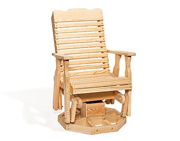 Treated Pine 3 Pc. Curveback Glider Set