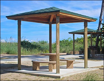 Wood Single Roof Forestview (Square) Pavilions