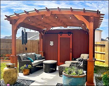 Treated Pine Free Standing Arched Pergolas