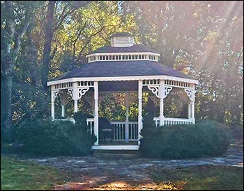 Vinyl Double Roof Oval Gazebos