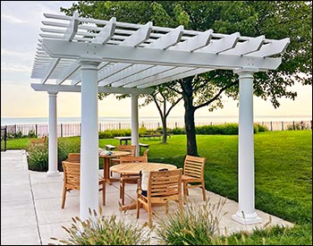 Fiberglass Free Standing 2-Beam Pergolas
