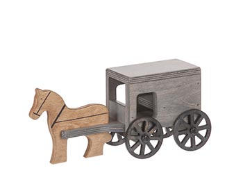 Large Toy Horse & Buggy