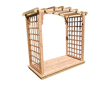 Red Cedar Dover Arbor w/ Deck