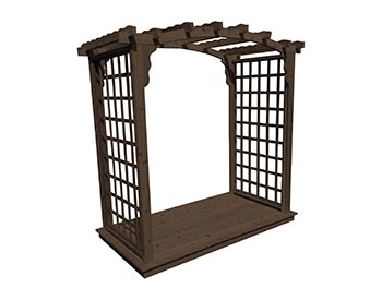 Red Cedar Dover Arbor w/ Deck