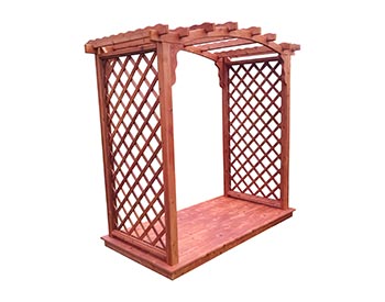 Red Cedar Rochester Arbor w/ Deck