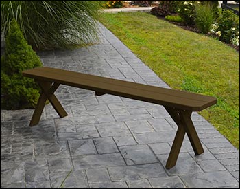 Southern Yellow Pine Cross Legged Bench