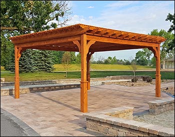 Red Cedar Free Standing 4-Beam Pergolas