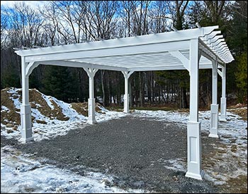Vinyl Free Standing 4-Beam Pergolas