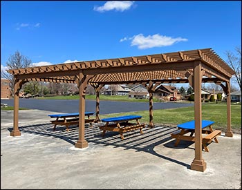 Red Cedar Free Standing 4-Beam Pergolas