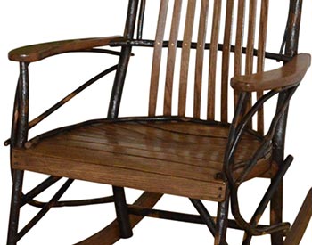 Hickory 9-Slat Rocker