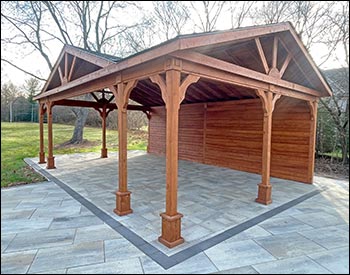 Rough Cut Cedar Herrington Gable Ramada