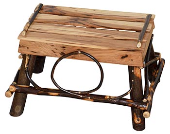 Hickory Foot Stool