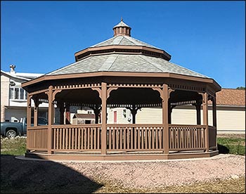 Treated Pine Double Roof Dodecagon Gazebos