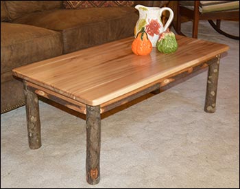 Hickory Solid Wood Coffee Table