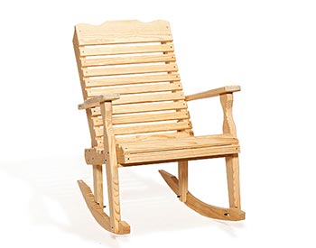 Treated Pine Curve-Back Rocker