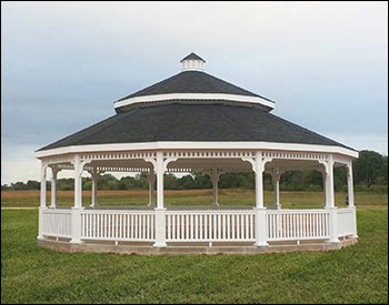 Treated Pine Double Roof Dodecagon Gazebos