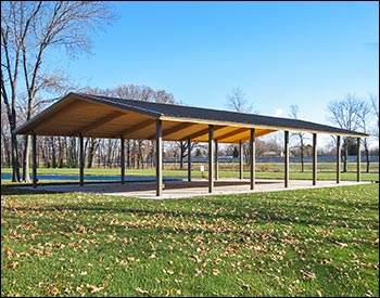 Wood Single Roof Savannah (Rectangle) Pavilions