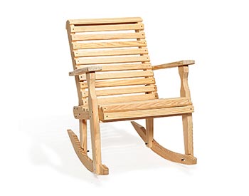 Treated Pine Rollback Rocking Chair