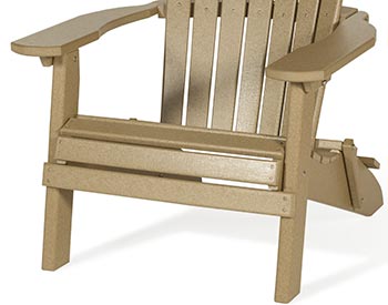 Poly Lumber Folding Adirondack Chair