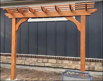 Red Cedar In-Line Pergolas