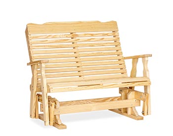 Treated Pine 3 Pc. Curveback Glider Set