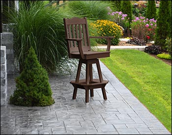 Poly Lumber Royal Swivel Bar Chair