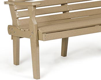 Poly Lumber Curveback Bench