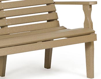 Poly Lumber Curveback Bench