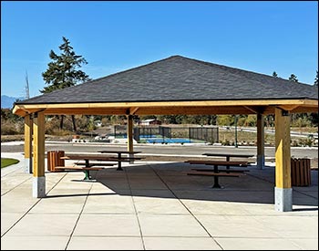 Wood Single Roof Orchard (Hexagon) Pavilions