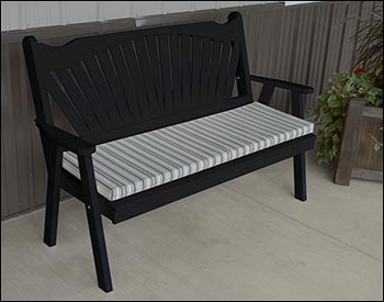 Southern Yellow Pine Fanback Garden Bench