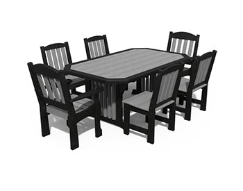 Poly Lumber 7 Pc. English Garden Dining Set