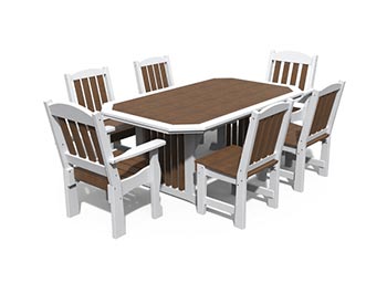 Poly Lumber 7 Pc. English Garden Dining Set