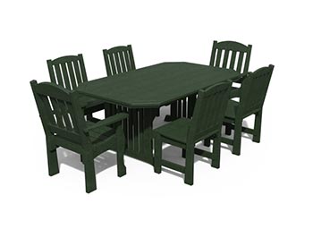 Poly Lumber 7 Pc. English Garden Dining Set