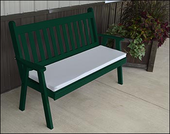 Southern Yellow Pine Traditional English Garden Bench