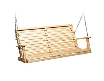 Treated Pine Rollback Porch Swing