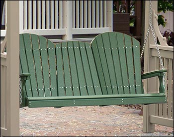 5 Poly Lumber Adirondack Swing 