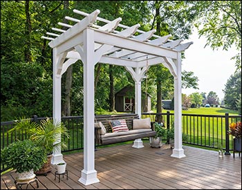 Vinyl Free Standing 4-Beam Pergolas
