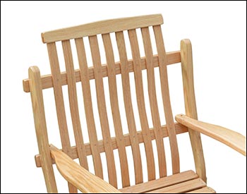 Bent Oak Glider Chair