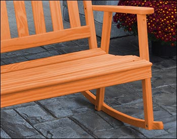 Southern Yellow Pine Double Classic Porch Rocker