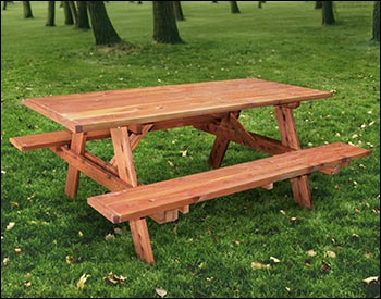 Eastern Red Cedar Picnic Table