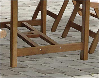 60" Teak Rectangular Expansion Table and Sailor Chair Set