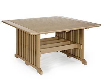 Poly Lumber 72" Square Table
