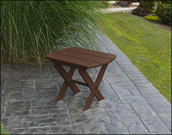 Poly Lumber Folding End Table