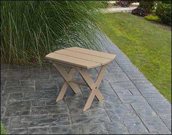 Poly Lumber Folding End Table