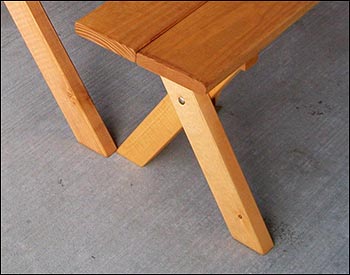 Southern Yellow Pine Economy Table w/2 Benches